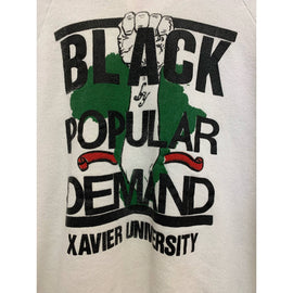 Vintage Black By Popular Demand Xavier University Sweatshirt Large