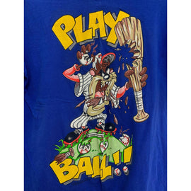 Vintage Baseball Taz Looney Tunes Play Ball T-shirt Medium