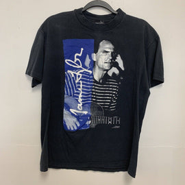 Vintage James Taylor Tisbury Tour Band Double Sided Graphic T Shirt Black Large