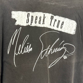 Vintage Speak True Melissa Etheridge Double Sided Graphic T Shirt Black Size XL