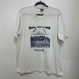 Vintage 1995 Fruit of the Loom One Million Man March On Washington D.C. Shirt XL