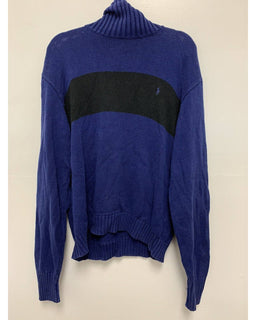 Vintage Polo Ralph Lauren Navy Blue Turtleneck Sweater Large