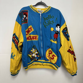 Vintage NWT Mickey & Co. Deadstock Mickey Mouse All Over Print Coat Size Large